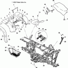 SPORTSMAN 700 - A03CH68AA/AC/AF/AH/AL Rear cab / seat / main frame