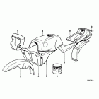 K100 (K589) Painted parts 562 columbiasilber