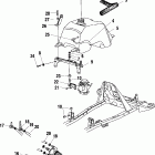 MAGNUM 325 4X4 FREEDOM - A02CD32AC Fuel tank and carburetor mounting