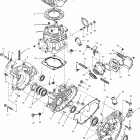 SCRAMBLER 400 2X4 - A02BA38CA Картер и блок цилиндр