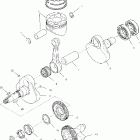 SCRAMBLER 500 2X4 - A02BA50AA Коленвал и поршни