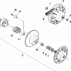 SCRAMBLER 500 4X4 - A02BG50AA Привод сцепления