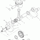 SPORTSMAN 400 - A02CH42AA Коленвал и поршни