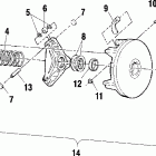 SCRAMBLER 500 4X4 - A02BG50AA Муфта сцепления
