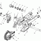 MAGNUM 500 - A02CD50AA Swing arm / rear gearcase mounting