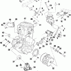 SCRAMBLER 500 4X4 - A02BG50AA Крепление двигателя