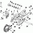 XPEDITION 425 - A02CK42AA/AB Swing arm / rear gearcase mounting