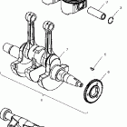 SPORTSMAN 700 - A02CH68AA/AB/AC/CA/CB Коленвал и поршни