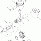 MAGNUM 500 - A02CD50AA Коленвал и поршни