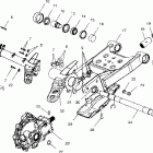 MAGNUM 500 - A01CD50AA Swing arm / rear gearcase mounting
