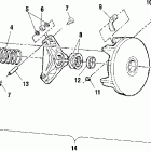SPORTSMAN 400 - A01CH42AC Муфта сцепления