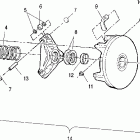 SCRAMBLER 500 2X4 - A01BA50AA Муфта сцепления