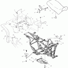 MAGNUM 325 2X4 - A01CB32AA Заднее крыло и сиденье