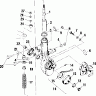 SPORTSMAN 400 - A01CH42AC Передняя стойка