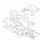 SPORTSMAN 400 - A01CH42AC Заднее крыло и сиденье