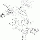 SCRAMBLER 500 2X4 - A01BA50AA Задний суппорт тормозной