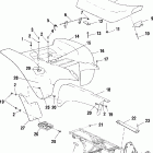 SCRAMBLER 500 2X4 - A01BA50AA Заднее крыло