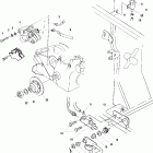 SPORTSMAN 400 - A01CH42AC Rear brake / foot pedal