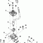 SPORTSMAN 400 - A01CH42AC Селектор переключения передач