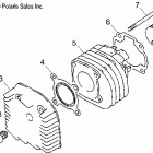 SCRAMBLER 90 - A01EA09CA Головка цилиндра