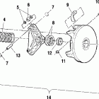 SCRAMBLER 500 4X4 - A01BG50AA Муфта сцепления
