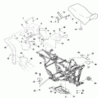 MAGNUM 500 - A01CD50AA Заднее крыло и сиденье