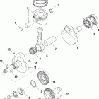 SCRAMBLER 500 4X4 - A01BG50AA Коленвал и поршни