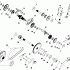 SPORTSMAN 335 - A00CH33AD Gearcase (internal components)