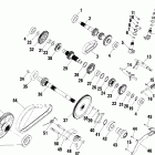 SPORTSMAN 335 - A00CH33AA Gearcase (internal components)