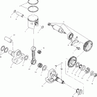 XPLORER 400 - A00CG38CA Поршень и коленвал