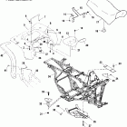 MAGNUM 325 2X4 - A00CB32CA Заднее крыло и сиденье