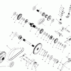 SPORTSMAN 335 - A99CH33AA/AB/CA/CB Gearcase (internal components)