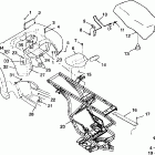 XPLORER 400 - A99CG38CA Заднее крыло и сиденье