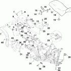 SPORTSMAN WORKER 500 - A99CH50EA/EB Заднее крыло и сиденье