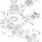 SCRAMBLER 400 - A99BG38CB Картер и блок цилиндр
