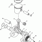 XPRESS 300 - W98CA28C Crankshaft and piston xpress 300 w98ca28c