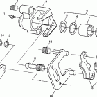 SPORTSMAN 500 - W98CH50A /AB Передний тормоз