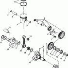 XPLORER 400L - W98CC38C Piston and crankshaft xplorer 400l w98cc38c