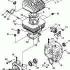 TRAIL BOSS - W98AA25C Crankcase and cylinder trail boss w98aa25c