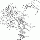 XPRESS 300 - W98CA28C Заднее крыло и сиденье