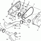 XPLORER 300 - W98CC28C Clutch cover xplorer 300 w98cc28c