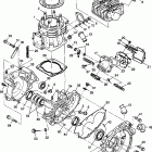 XPLORER 400L - W98CC38C Crankcase and cylinder xplorer 400l w98cc38c