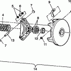XPRESS 300 - W98CA28C Drive clutch xpress 300 w98ca28c