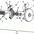 SCRAMBLER 500 - W98BC50A Муфта сцепления