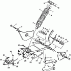 XPLORER 400L - W98CC38C Swing arm / shock mounting xplorer 400l w98cc38c