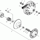 SCRAMBLER 400 - W98BC38C Driven clutch scrambler 400 w98bc38c