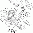 BIG BOSS 500 6X6 - W98AE50A Крепление двигателя