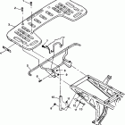 XPLORER 400L - W98CC38C Rear rack mounting xplorer 400l w98cc38c