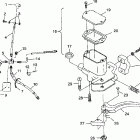 XPLORER 400L - W98CC38C Controls-master cylinder / brake line xplorer 400l w98cc...