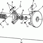 SCRAMBER 400L - W97BC38C Drive clutch scrambler 400l w97bc38c